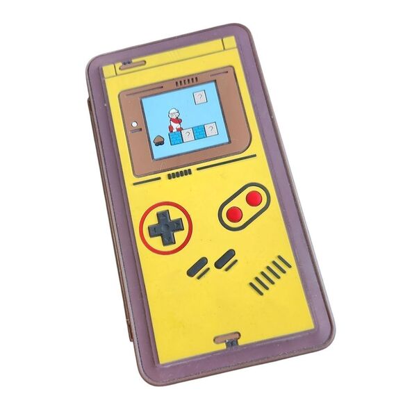 Nintendo Switch Game Case 24 Space Mario Gameboy Yellow Brown Folding - Picture 1 of 6